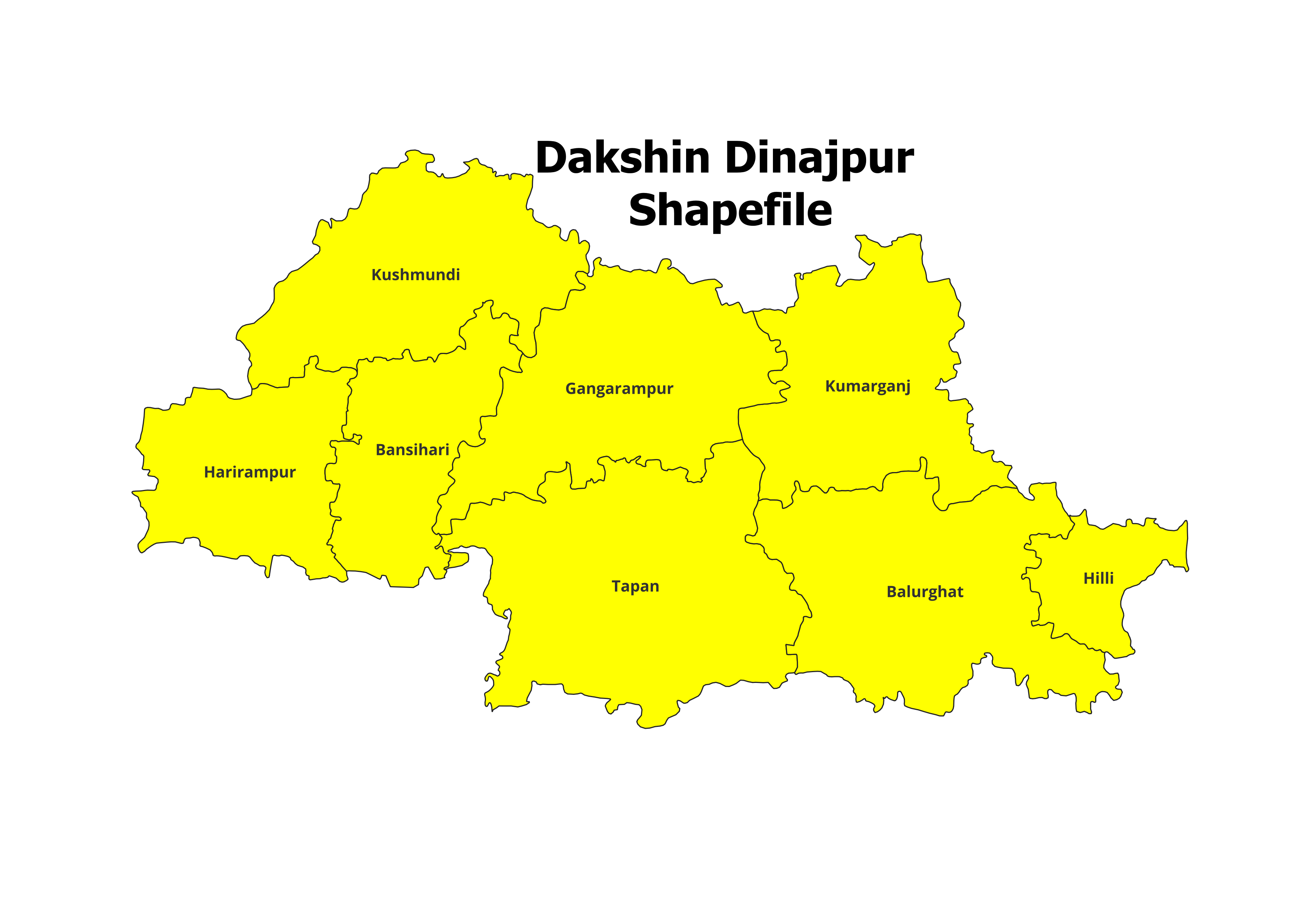 Dakshin Dinajpur Blocks Shapefile