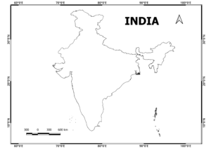 India Outline Shapefile
