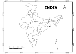 India States boundaries shapefile