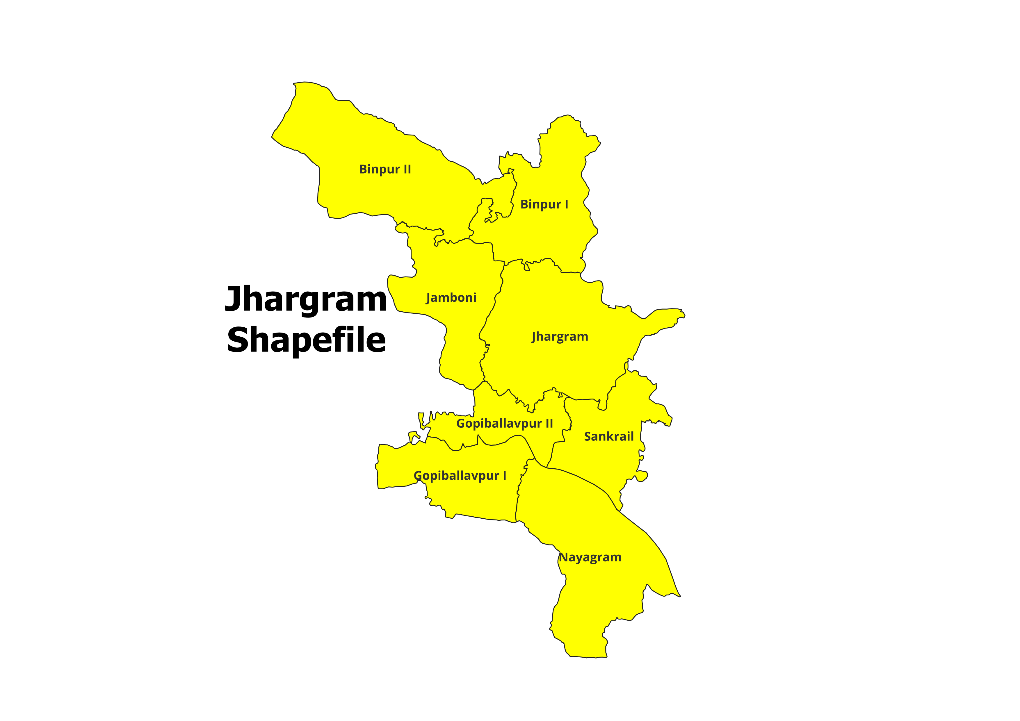 Jhargram Blocks Shapefile