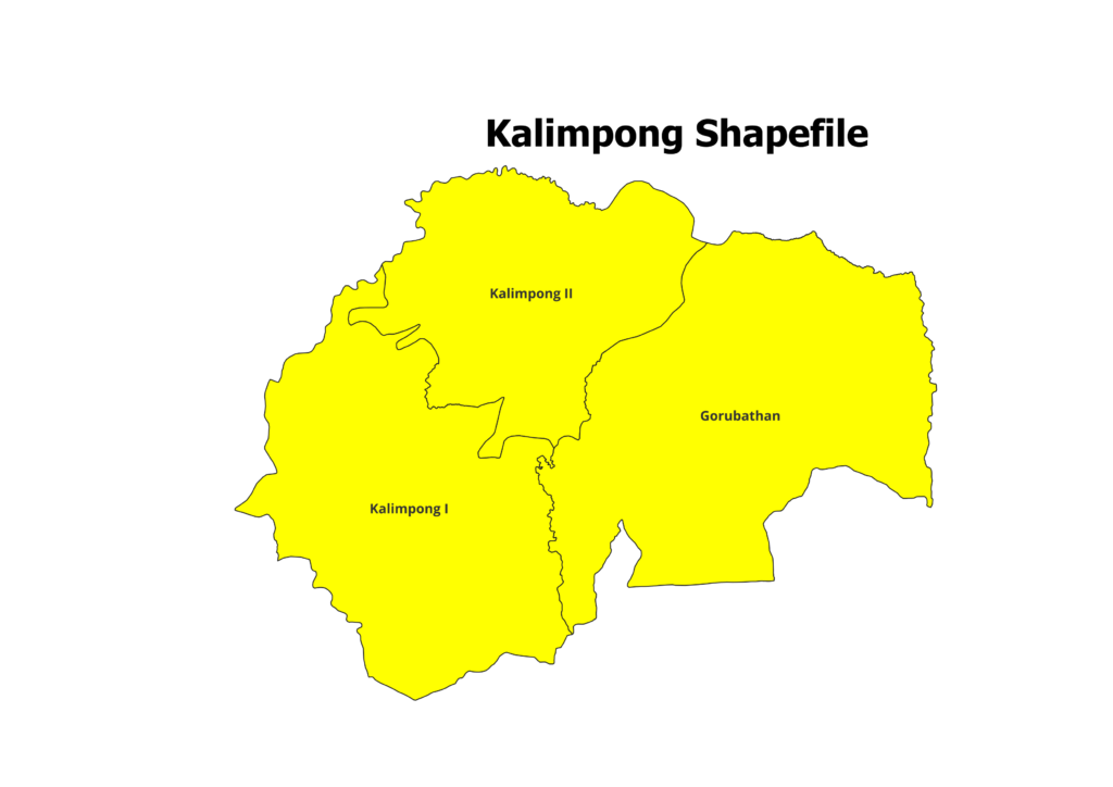 Download West Begal All District Blocks Shapefile 2024 Map GIS   Kalimpong Blocks Shapefile 1024x724 