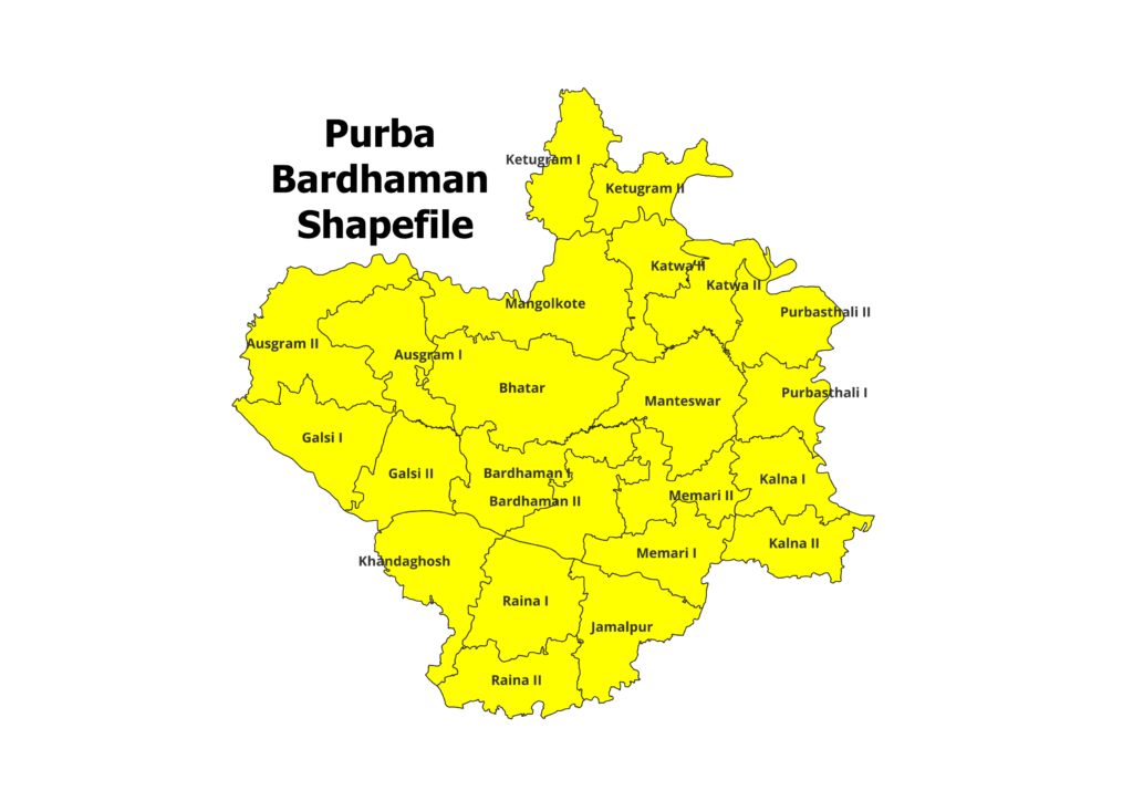 Download West Begal All District Blocks Shapefile 2024 Map GIS   Purba Bardhaman Blocks Shapefile 1024x724 