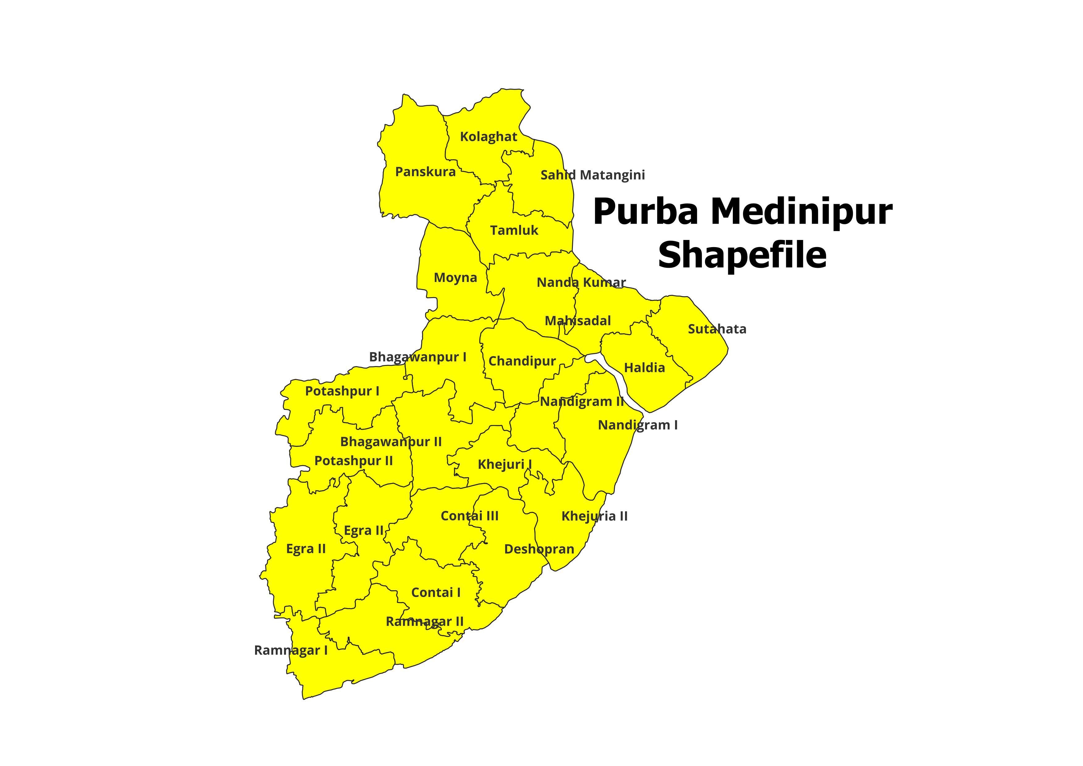 Purba Medinipur Blocks Shapefile