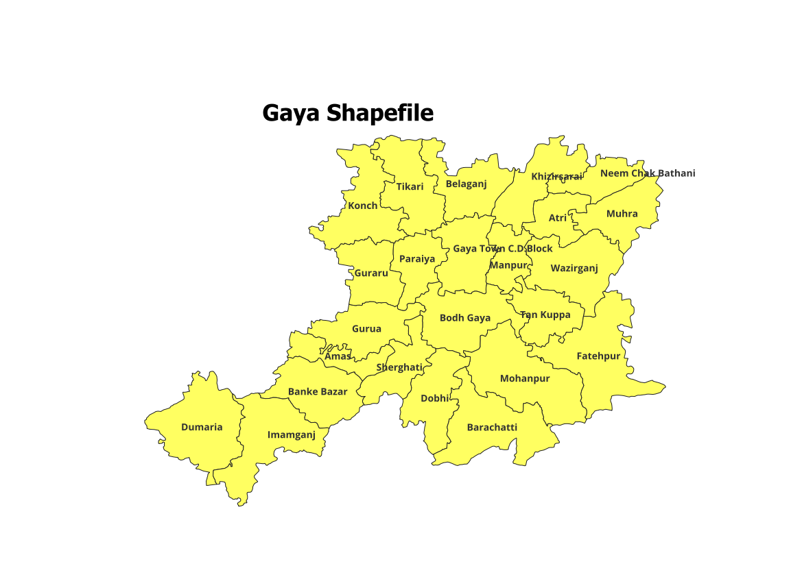 Gaya Shapefile