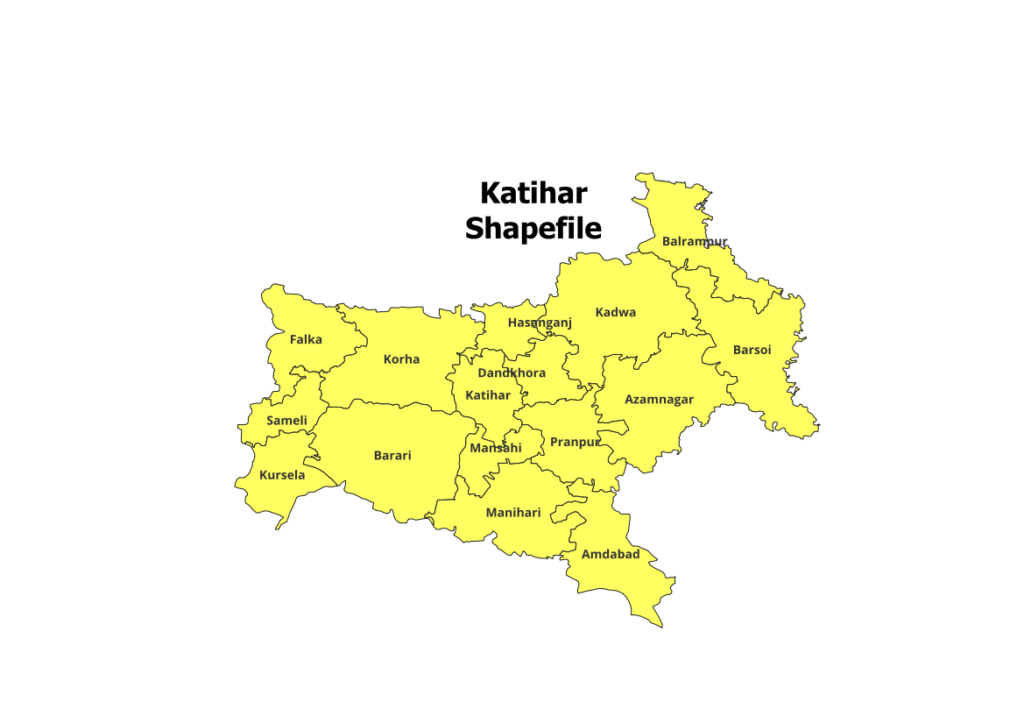 Download Bihar All District Blocks Shapefile 2024 Map GIS   Katihar Shapefile 1024x724 