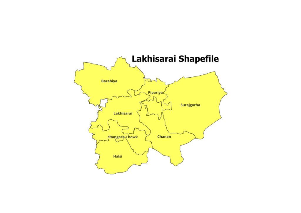 Download Bihar All District Blocks Shapefile 2024 Map GIS   Lakhisarai Shapefile 1024x724 